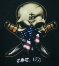 T-Shirt USMC Est. 1775 Skull Ka-Bar: XL
