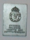 Medalj Plakett Polis Skytte 1962 Sverige