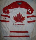 Canada Team #5 Johnson Matchtröja OS 2010: L