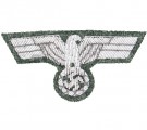 Feldmützenabzeichen M43 Feldgrau Offizier WW2 repro