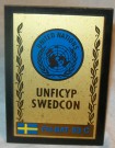Cypern FN Plakett 83 UNFICYP Original Sverige