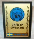 Cypern FN Plakett 84 UNFICYP Original Sverige