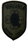 Virginia Defense Force patch med el. utan kardborre