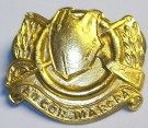 Kragmärke Collar Badge Cavalry Irish Army: Gold