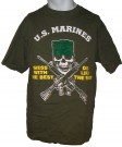 T-Shirt USMC Mess with...Die like... : L