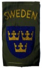 Nationsmärke Sweden Utlandsstyrkan FN UN Original BeVo