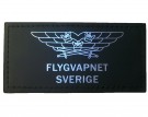 Facktecken Flygförarmärke Flygvapnet Svart/Silver Sverige