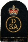 Ärmmärke Royal Navy svart: DSA