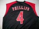 Cincinnati Reds #4 Phillips MLB Baseball skjorta: XL