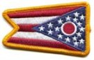 Ohio State Flag Tygmärke