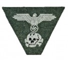 Waffen Abzeichen Totenkopf M43 Feldgrau Trapez