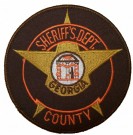 Georgia Sheriff's Dept County Police tygmärke
