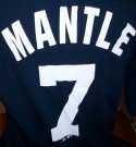 New York Yankees #7 Mickey Mantle MLB Baseball T-Shirt: L