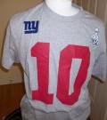 New York Giants #10 Manning Super Bowl NFL T-Shirt: XL