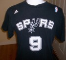 San Antonio Spurs #9 Parker NBA Basket T-Shirt: M