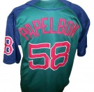 Boston Red Sox #58 Papelbon MLB Baseball skjorta 3rd: M