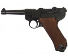 Luger P08 Parabellum Träkolv WW2 replika