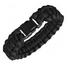 Armband+Paracord+Bracelet+Black+Plastlås