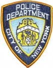 New York Police Department NYPD tygmärke