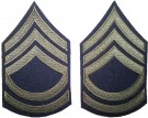 Rank Master Sergeant First Class Olivgrön US Army WW2 repro
