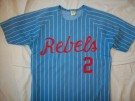 Rebels #2 Baseball skjorta Matchanvänd Vintage: M