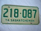 Saskatchewan Nummerplåt Canada
