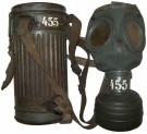 Schutzmask + Büche Wehr 455 WW2 original