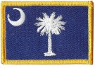 South Carolina Flagga State USA Färg Sy-på