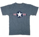 T-Shirt US Army Air Corps USAF blå Rothco