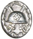 Verwundetenabzeichen Silber Antik WW2 repro