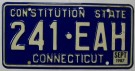 Connecticut Nummerplåt USA Constitution State