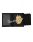 Polisbricka Security Officer Gold med fodral
